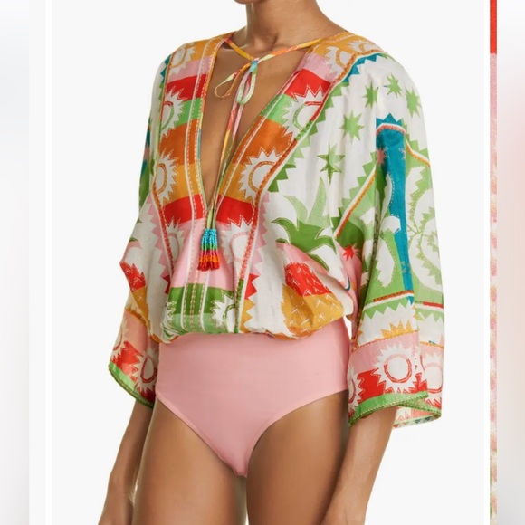 🌸NEW FARM RIO RAINBOW SUNSET BODYSUIT L - Picture 3 of 8